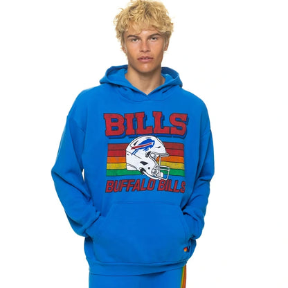 Buffalo Bills Aviator Nation Royal Relaxed Tri-Blend Hoodie