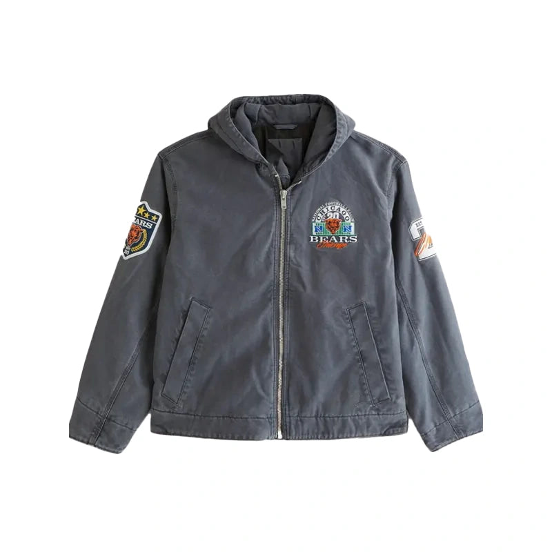 Chicago Bears Hooded Bomber Jacket