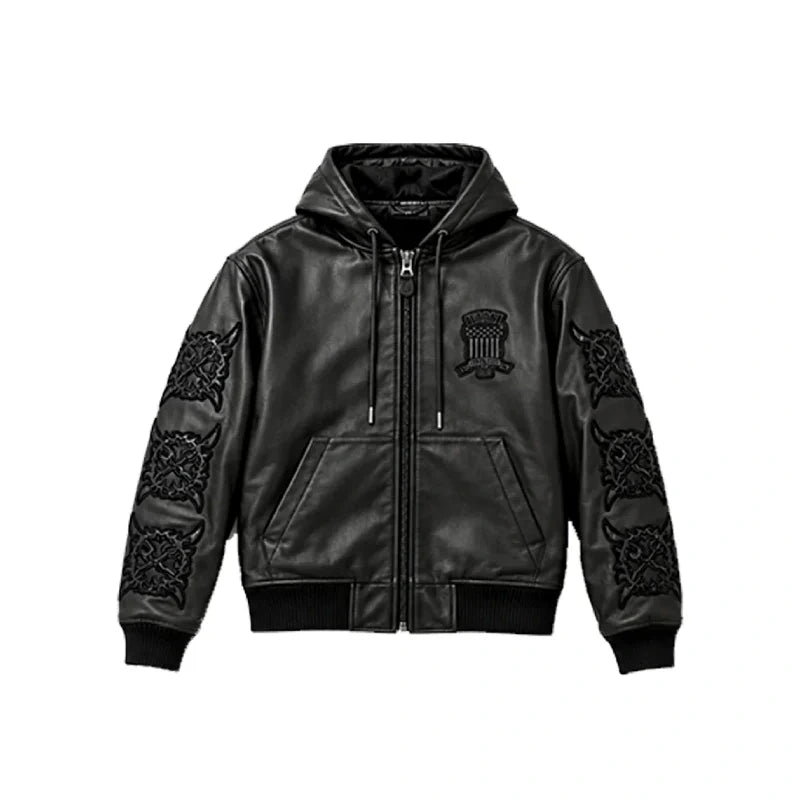 Ken Carson Avirex x Cartunez Leather Jacket