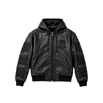 Ken Carson Avirex x Cartunez Leather Jacket