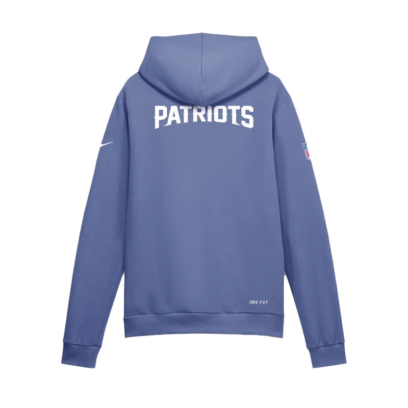 Nike Blue New England Patriots Rivalries Sideline Hoodie