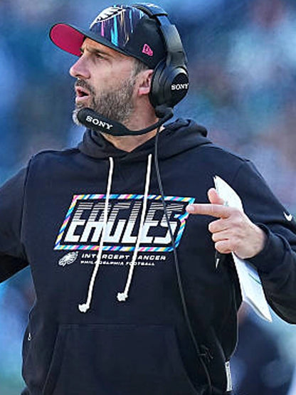 2026 Philadelphia Eagles Nick Sirianni Crucial Catch Hoodie