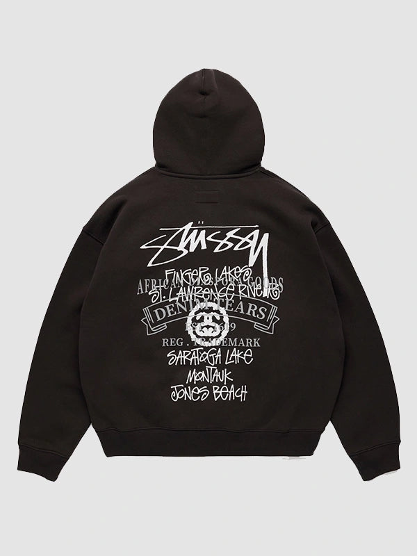 Stussy x Denim Tears New York Fishing Tour Hoodie