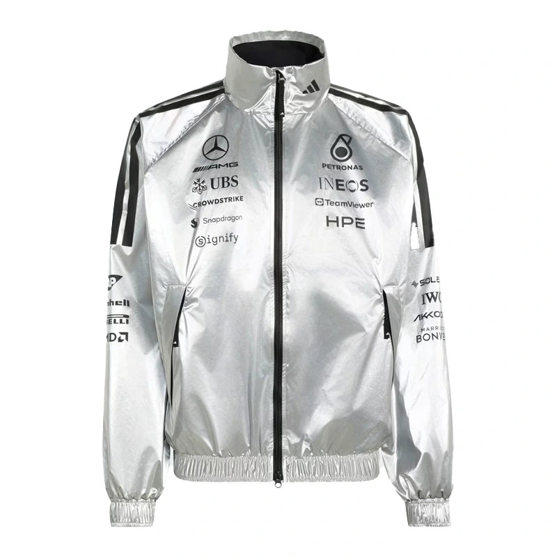 ADIDAS AMG PETRONAS FORMULA 1 TEAM SILVER MERCEDES  JACKET