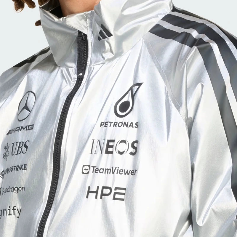 ADIDAS AMG PETRONAS FORMULA 1 TEAM SILVER MERCEDES  JACKET