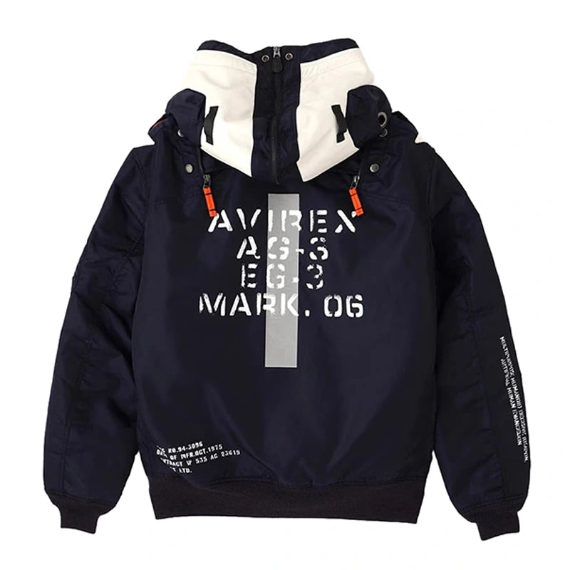 AVIREX × RADIO EVA Navy MA-1 Jacket