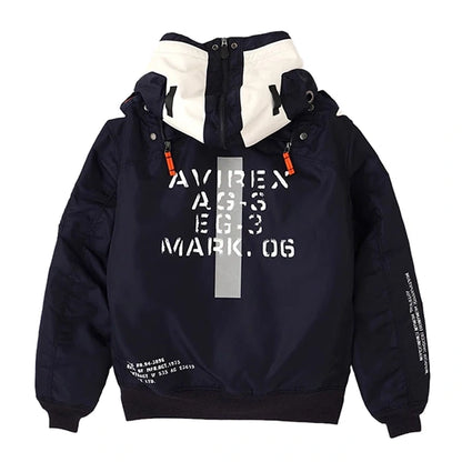 AVIREX × RADIO EVA Navy MA-1 Jacket