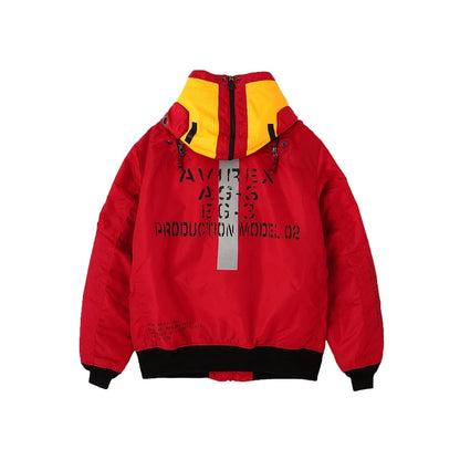 AVIREX × RADIO EVA Red MA-1 Jacket