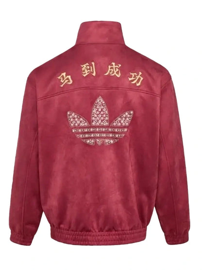Adidas Chinese New Year Burgundy Rhinestone Jacket