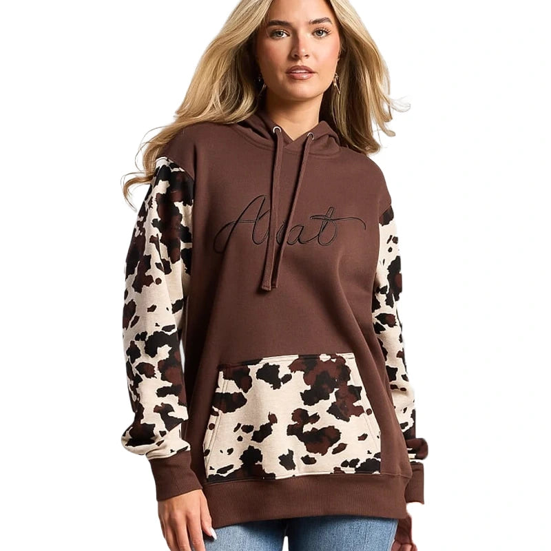 Ariat Cow Print Hoodie