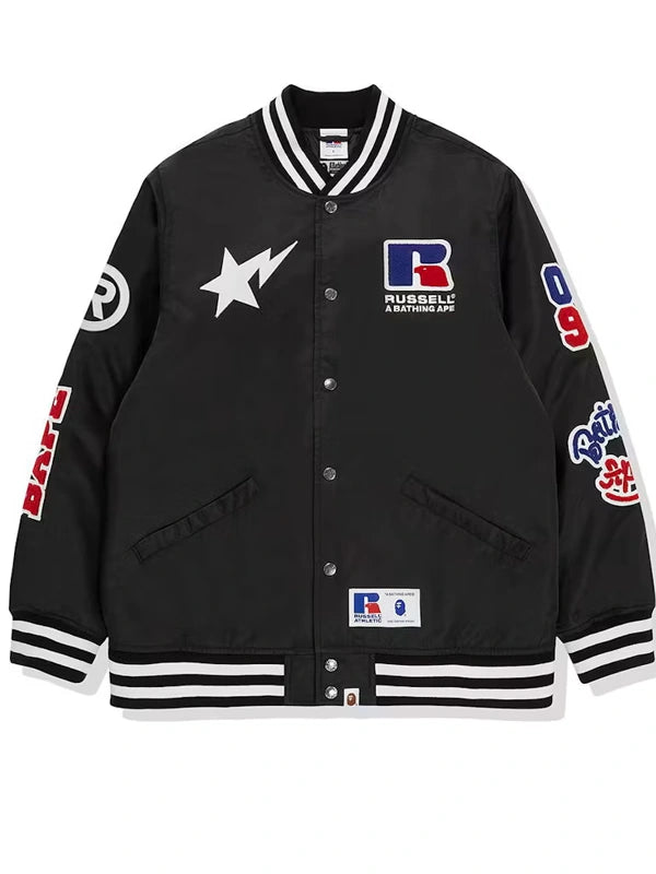 BAPE x Russell College Varsity Jacket