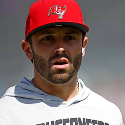Baker Mayfield 2026 Buccaneers Long Sleeve Hooded T-Shirt
