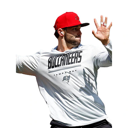 Baker Mayfield 2026 Buccaneers Long Sleeve Hooded T-Shirt