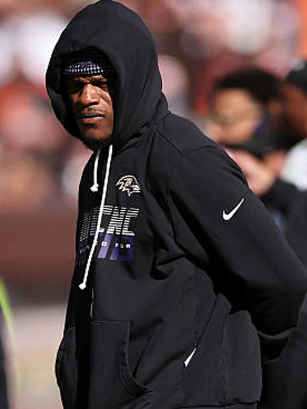 2026 Baltimore Ravens Lamar Jackso Sideline Hoodie