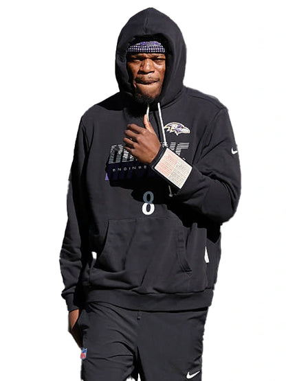 2026 Baltimore Ravens Lamar Jackso Sideline Hoodie