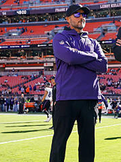 2026 Jesse Minter Baltimore Ravens Sideline Anorak Jacket