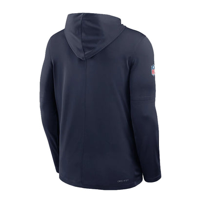 Bo Nix Broncos 2026 Sideline Long Sleeve Hooded T-Shirt