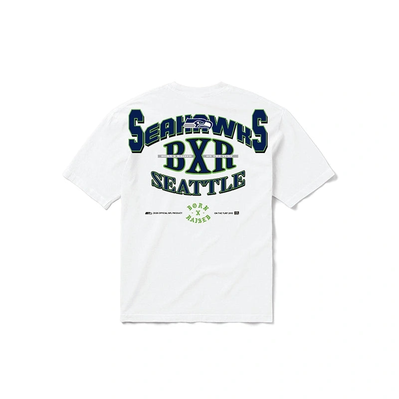 Born x Raised x Seahawks BlockLetter T-Shirt