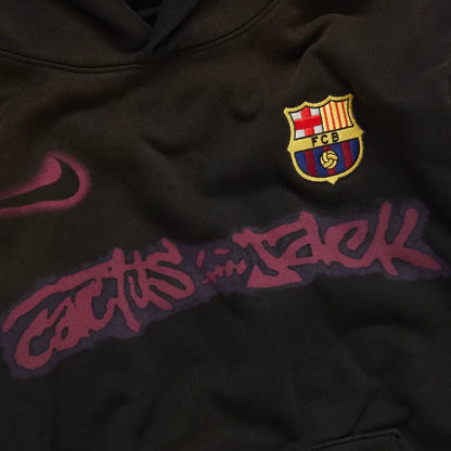 CJ X Nike X Fcb Spray Logo Hoodie