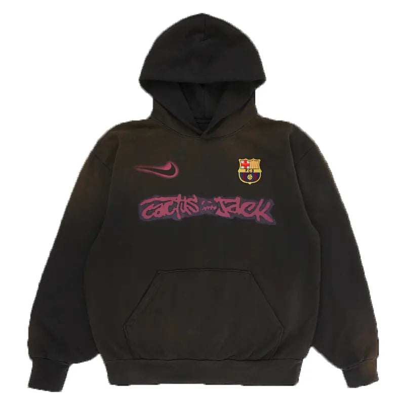 CJ X Nike X Fcb Spray Logo Hoodie