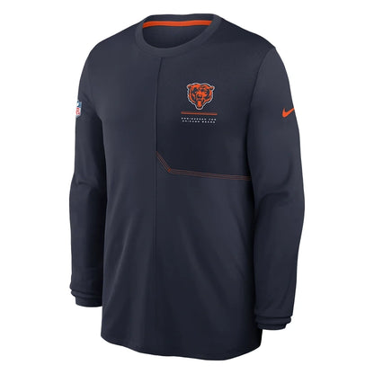 Chicago Bears 2026 Sideline Coach Long-Sleeve T-Shirt
