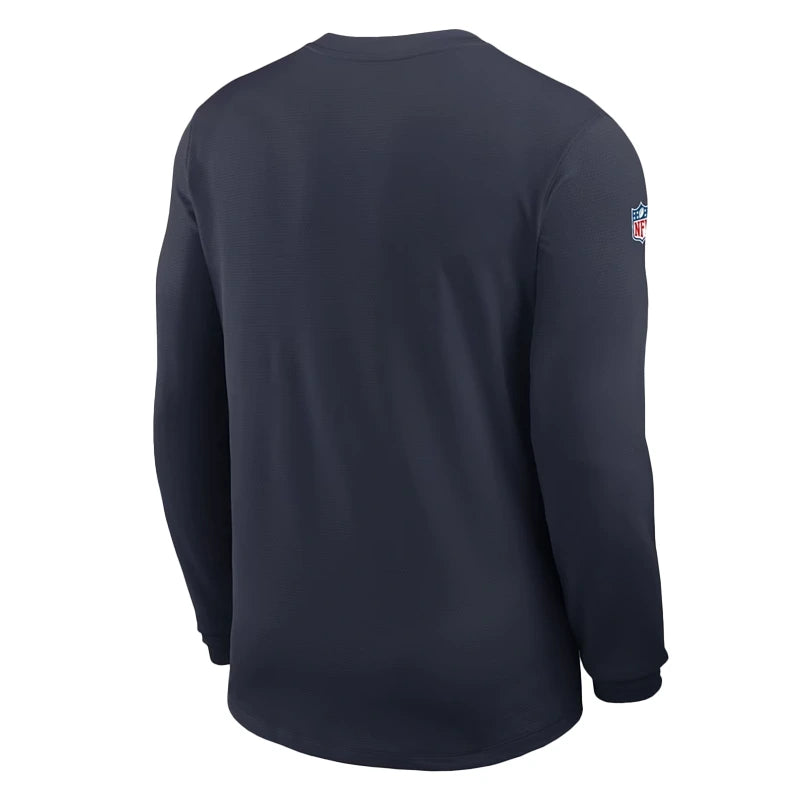 Chicago Bears 2026 Sideline Coach Long-Sleeve T-Shirt