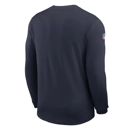 Chicago Bears 2026 Sideline Coach Long-Sleeve T-Shirt