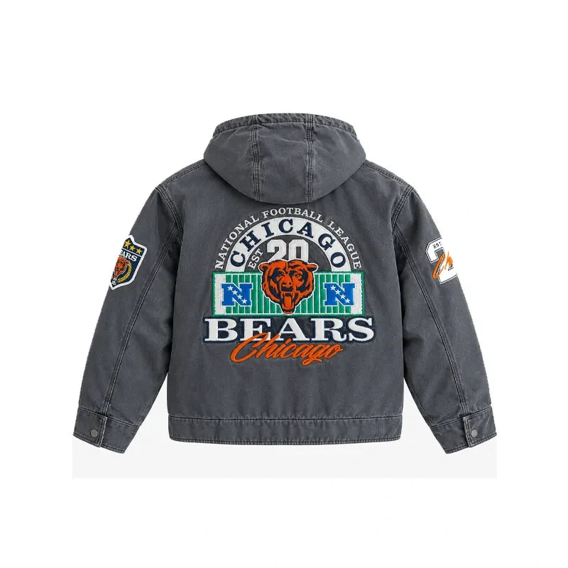 Chicago Bears Hooded Bomber Jacket