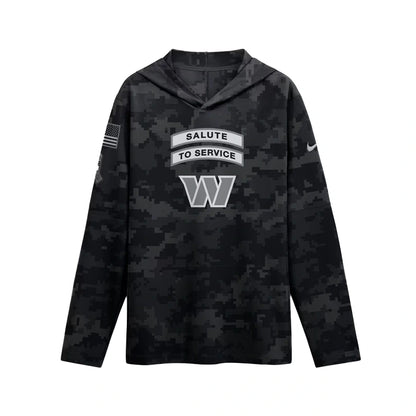 Commanders 2026 Salute to Service Hooded Long Sleeve T-Shirt