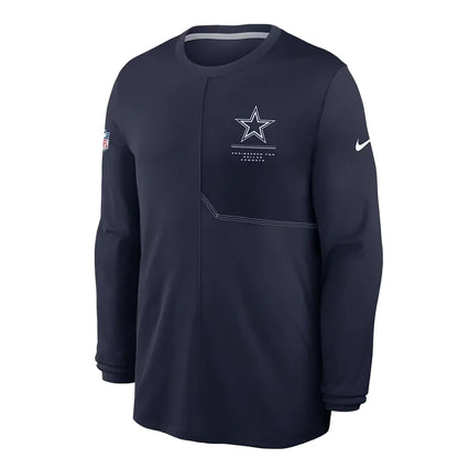Dallas Cowboys 2026 Sideline Coach Long-Sleeve T-Shirt