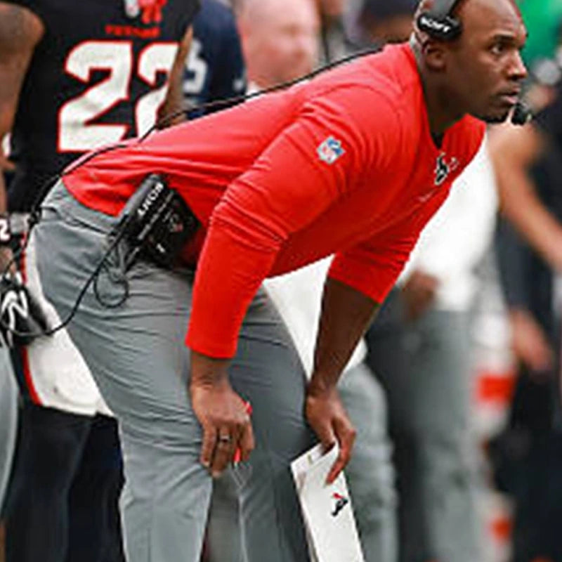DeMeco Ryans 2026 Texans Sideline Long-Sleeve T-Shirt