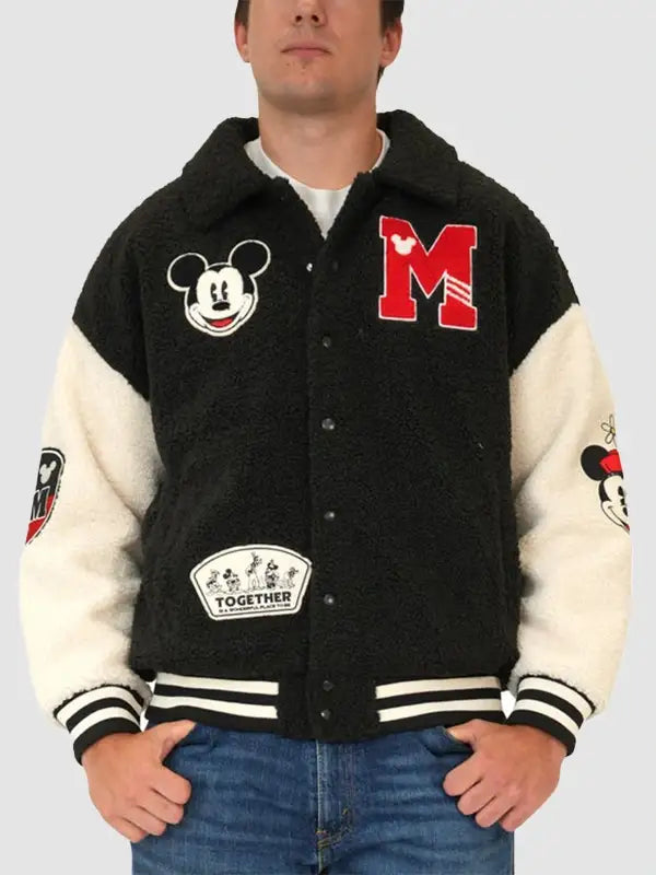 Disney Costco Fleece Varsity Jacket
