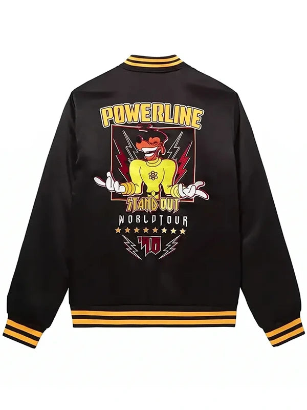 Disney Powerline Black Varsity Jacket
