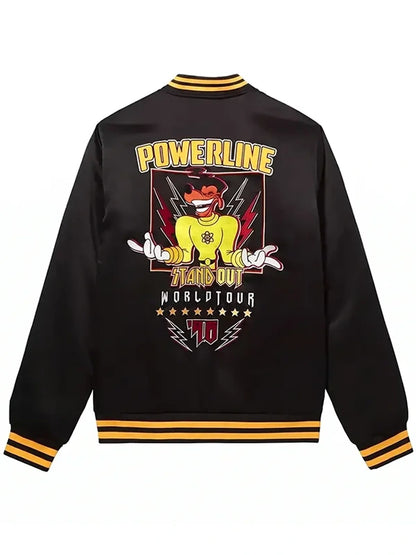 Disney Powerline Black Varsity Jacket