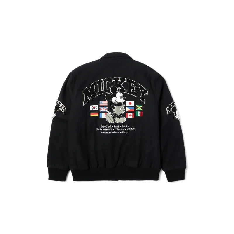 Disney x HUF Mickey Worldwide Tour Varsity Jacket