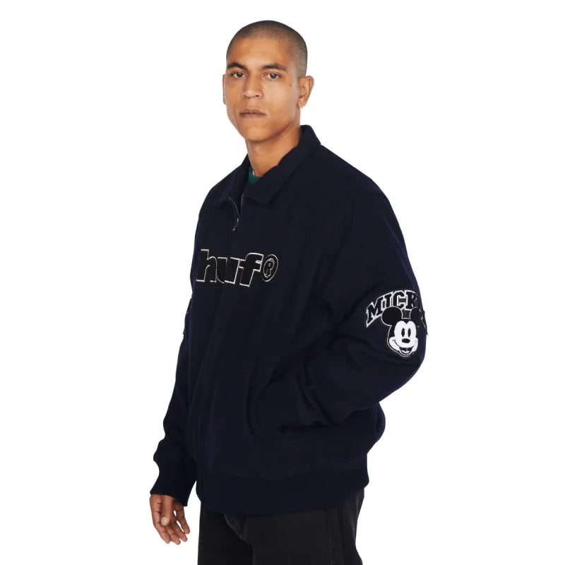 Disney x HUF Mickey Worldwide Tour Varsity Jacket