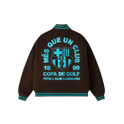 FC Barcelona Golf Wang Letterman Varsity Jacket