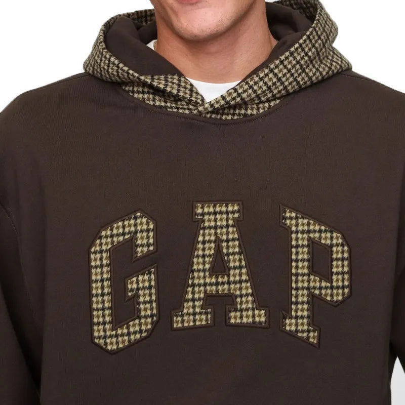 Gap Houndstooth Logo Hoodie