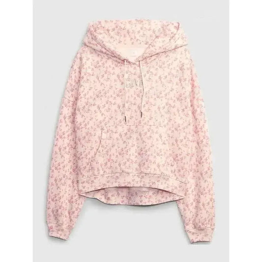 Gap x LoveShackFancy Floral Cropped Hoodie