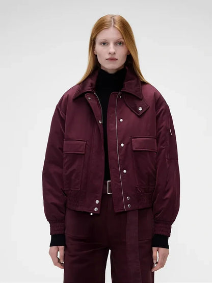 Gap × Victoria Beckham 2026 Satin Bomber Jacket
