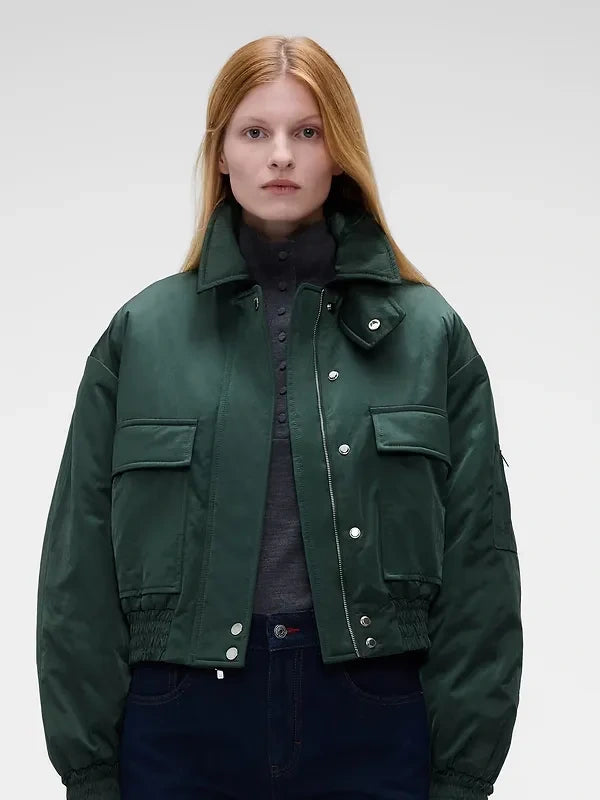 Gap × Victoria Beckham 2026 Satin Bomber Jacket