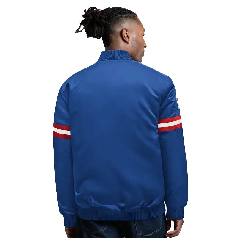 Giants x Starter Super Bowl XXI Satin Varsity Jacket
