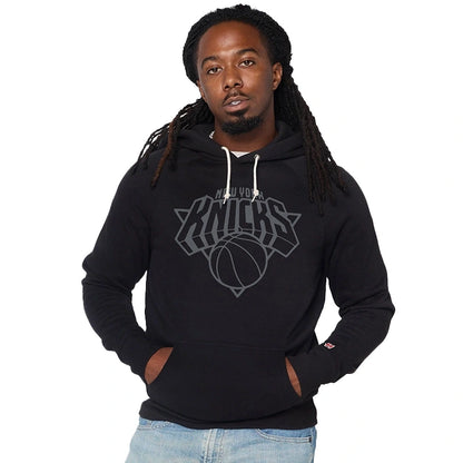 Homage New York Knicks Logo Blackout Hoodie
