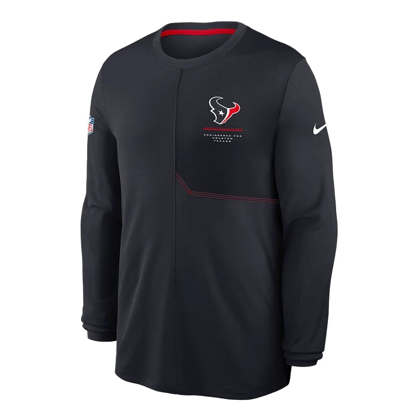 Houston Texans 2026 Sideline Coach Long-Sleeve T-Shirt