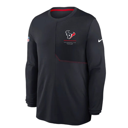 Houston Texans 2026 Sideline Coach Long-Sleeve T-Shirt