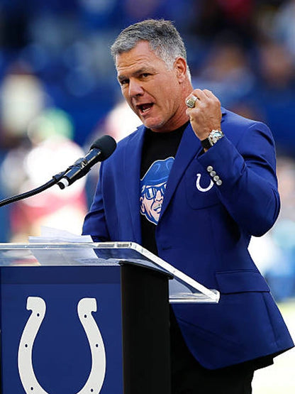 2026 Indianapolis Colts Adam Vinatieri Blue Coat