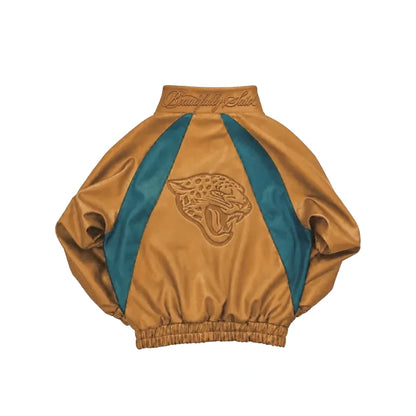 Jacksonville Jaguars Leather Kru Track Jacket
