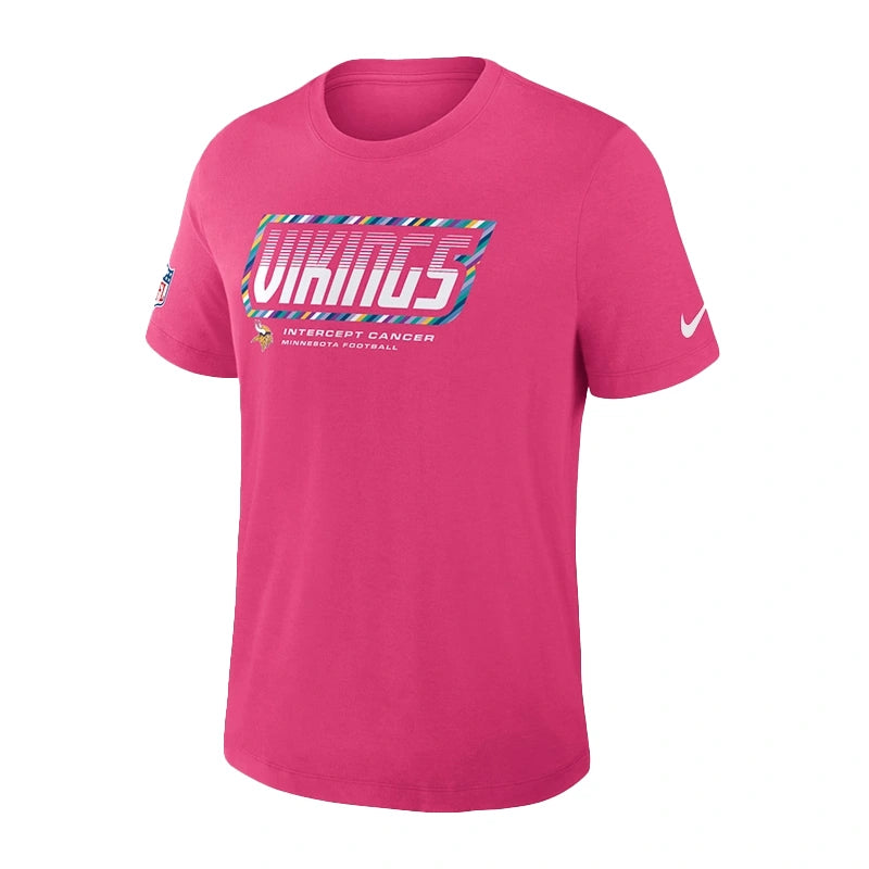 Jauan Jennings Vikings 2026 Pink Crucial Catch T-Shirt