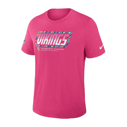 Jauan Jennings Vikings 2026 Pink Crucial Catch T-Shirt