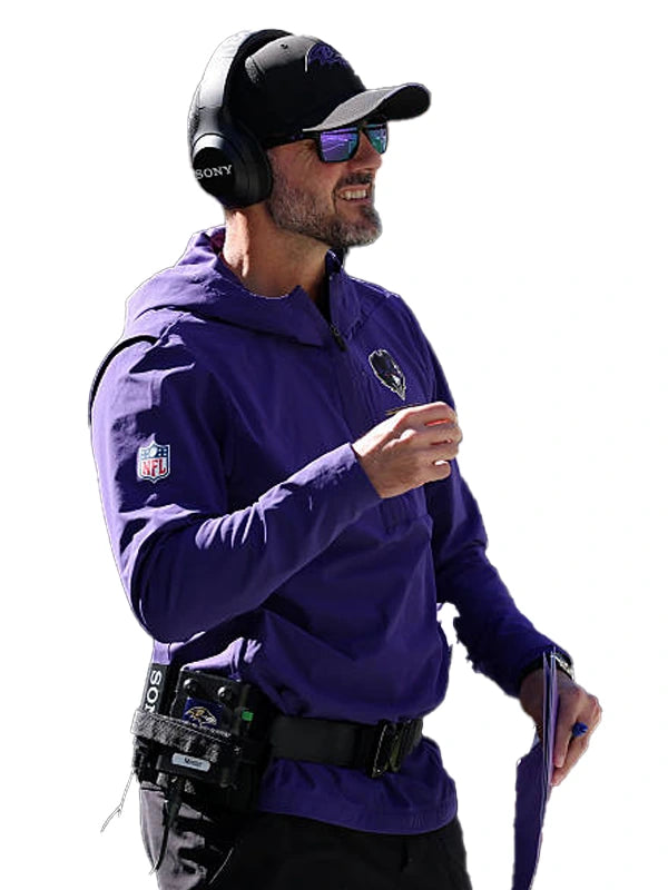 2026 Jesse Minter Baltimore Ravens Sideline Anorak Jacket